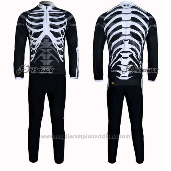 2012 Abbigliamento Ciclismo Northwave Nero Manica Lunga e Salopette