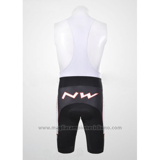 2012 Abbigliamento Ciclismo Northwave Nero e Bianco Manica Corta e Salopette