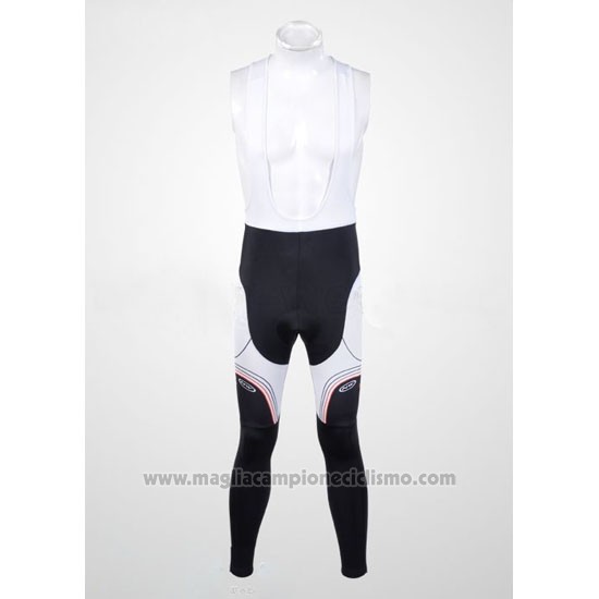2012 Abbigliamento Ciclismo Northwave Nero e Bianco Manica Lunga e Salopette