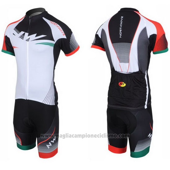 2013 Abbigliamento Ciclismo Northwave Nero e Bianco Manica Corta e Salopette
