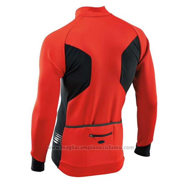 2017 Abbigliamento Ciclismo Nalini Northwave Ml Rosso e Nero Manica Lunga e Salopette