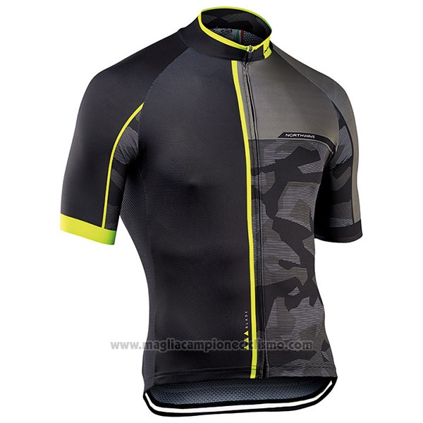 2017 Abbigliamento Ciclismo Northwave Blade Nero Manica Corta e Salopette