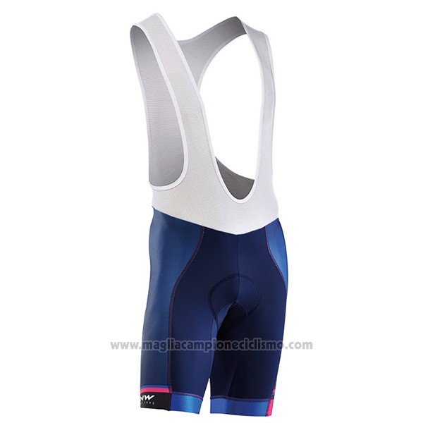 2017 Abbigliamento Ciclismo Northwave Extreme Rosso e Blu Manica Corta e Salopette