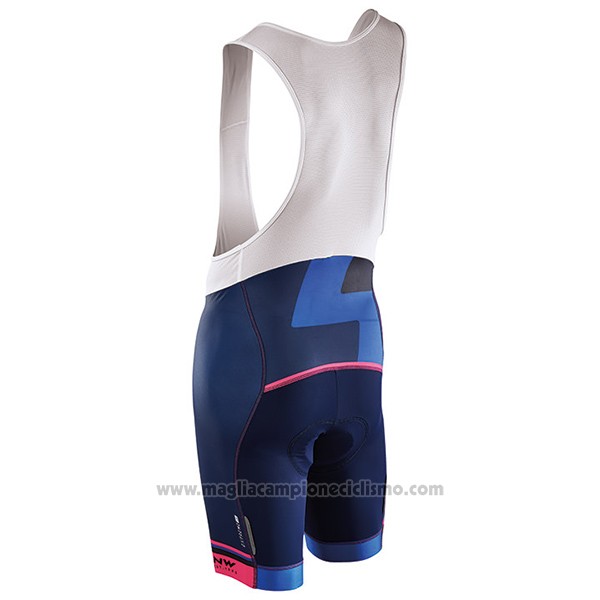 2017 Abbigliamento Ciclismo Northwave Extreme Rosso e Blu Manica Corta e Salopette