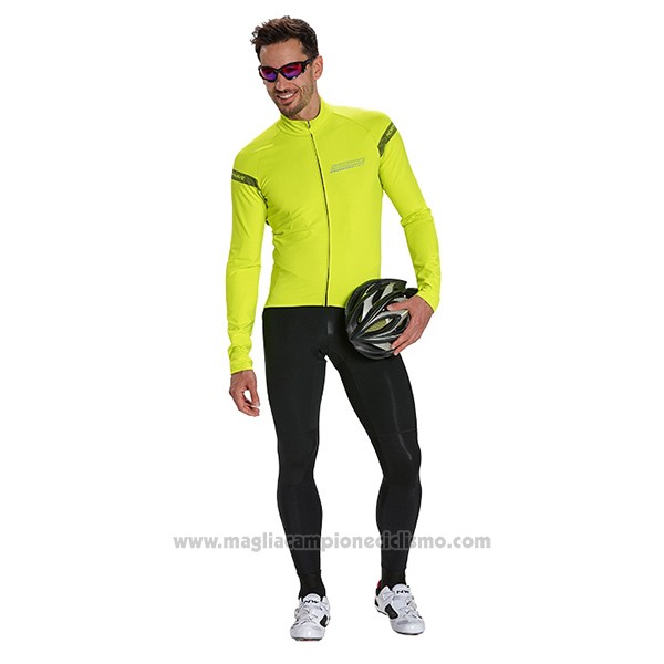 2017 Abbigliamento Ciclismo Northwave Ml Giallo Manica Lunga e Salopette