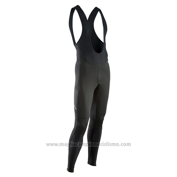 2017 Abbigliamento Ciclismo Northwave Ml Scuro Nero Manica Lunga e Salopette
