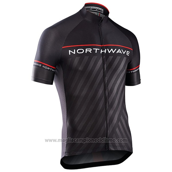 2017 Abbigliamento Ciclismo Northwave Nero Manica Corta e Salopette