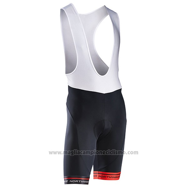 2017 Abbigliamento Ciclismo Northwave Rosso e Bianco Manica Corta e Salopette