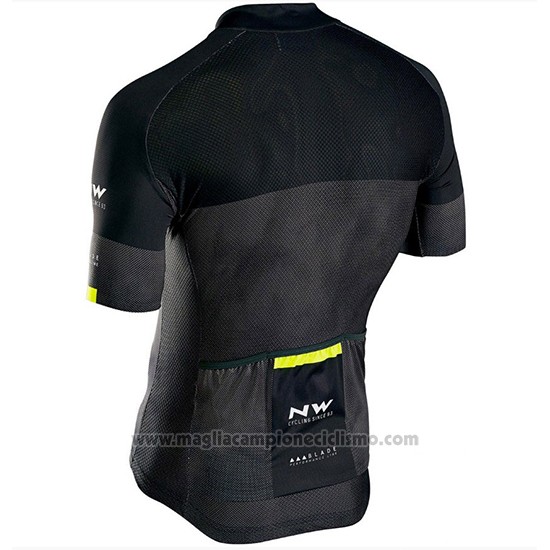 2018 Abbigliamento Ciclismo Northwave Blade Nero Manica Corta e Salopette