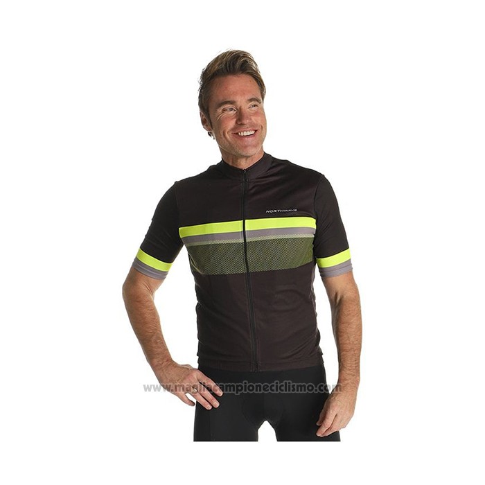 2021 Abbigliamento Ciclismo NorthWave Giallo Manica Corta e Salopette