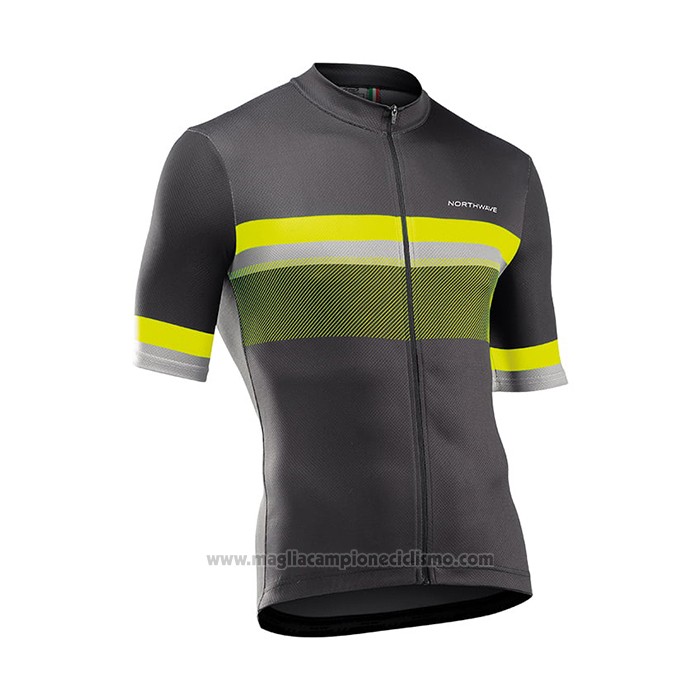 2021 Abbigliamento Ciclismo NorthWave Giallo Manica Corta e Salopette