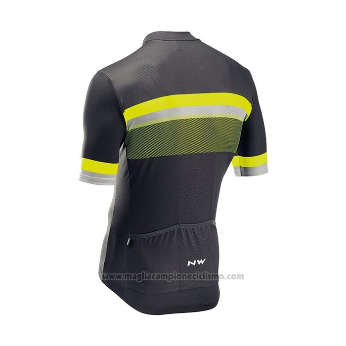2021 Abbigliamento Ciclismo NorthWave Giallo Manica Corta e Salopette