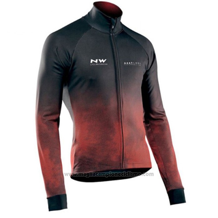 2021 Abbigliamento Ciclismo NorthWave Nero Rosso Manica Lunga e Salopette