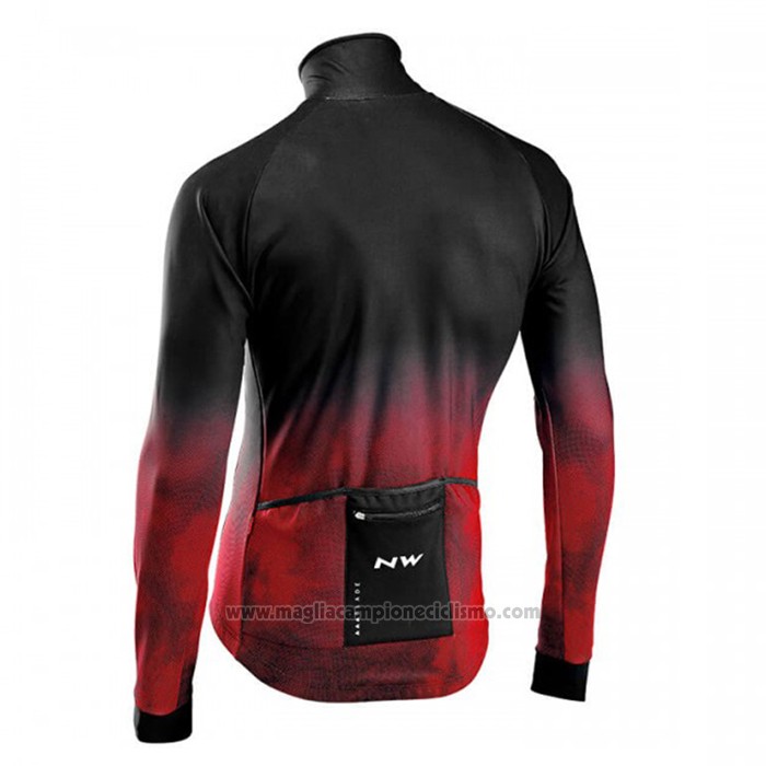 2021 Abbigliamento Ciclismo NorthWave Nero Rosso Manica Lunga e Salopette