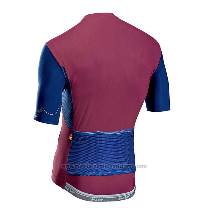 2021 Abbigliamento Ciclismo NorthWave Rosso Manica Corta e Salopette