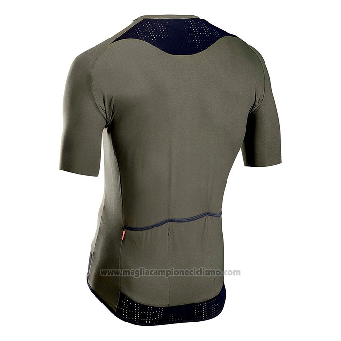 2021 Abbigliamento Ciclismo NorthWave Verde Manica Corta e Salopette
