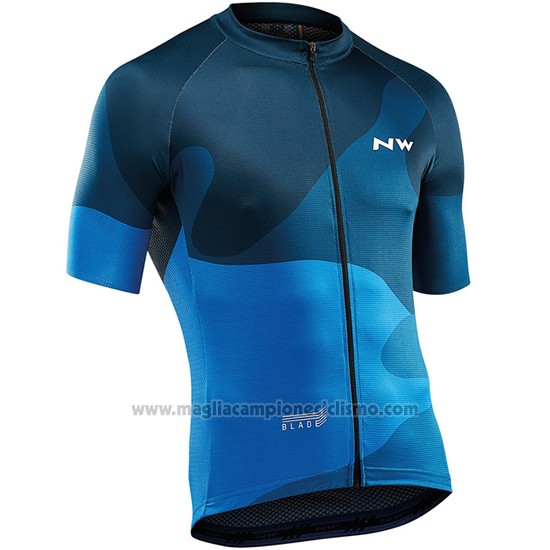 2019 Abbigliamento Ciclismo Northwave Blu Manica Corta e Salopette