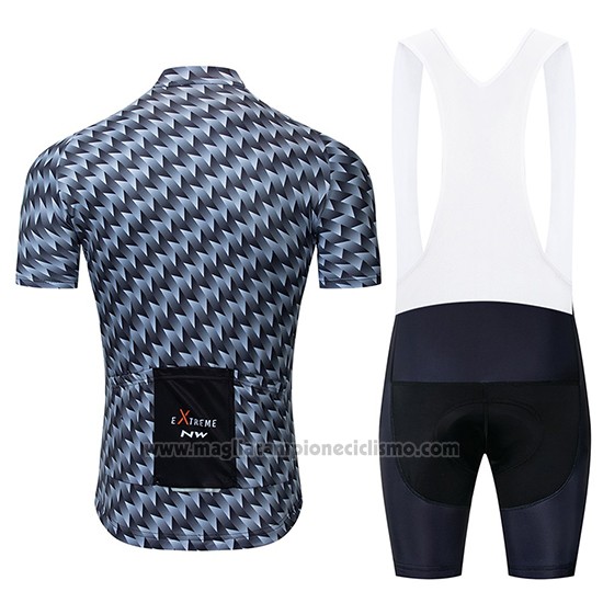 2019 Abbigliamento Ciclismo Northwave Grigio Manica Corta e Salopette