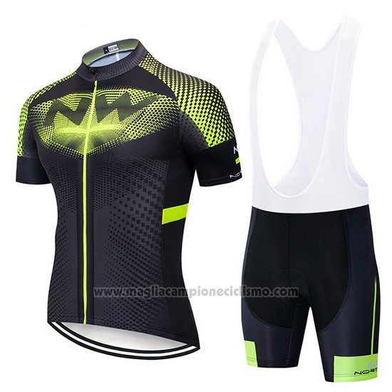 2019 Abbigliamento Ciclismo Northwave Nero Verde Manica Corta e Salopette