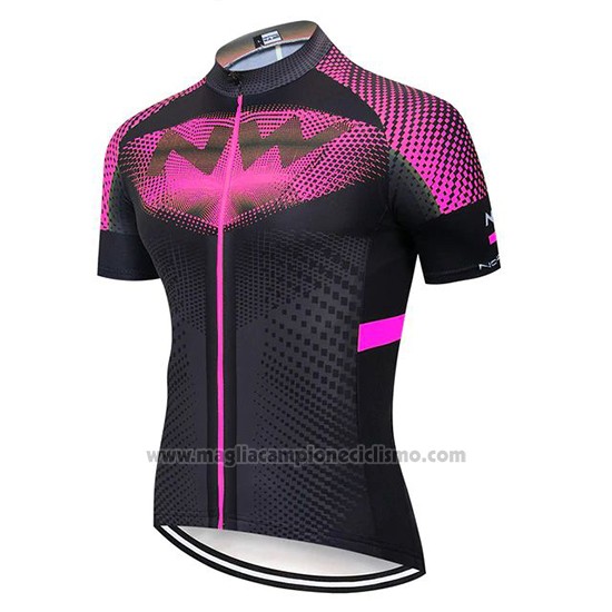 2020 Abbigliamento Ciclismo Northwave Fuxia Nero Manica Corta e Salopette
