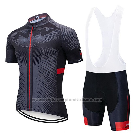 2020 Abbigliamento Ciclismo Northwave Grigio Bianco Manica Corta e Salopette