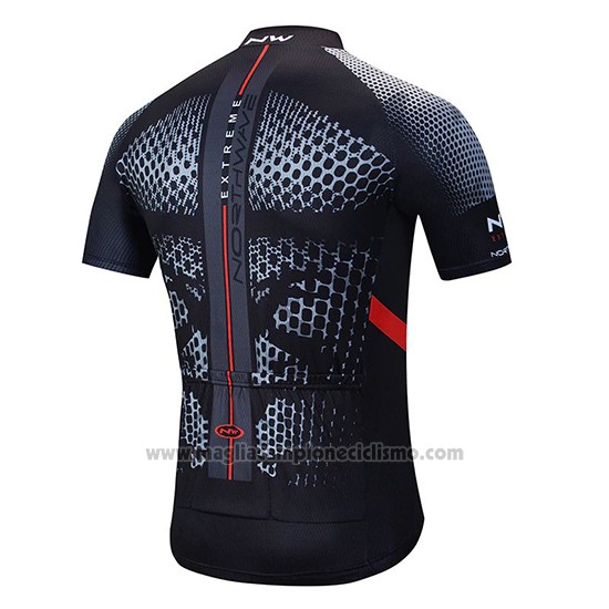 2020 Abbigliamento Ciclismo Northwave Nero Giallo Rosso Manica Corta e Salopette