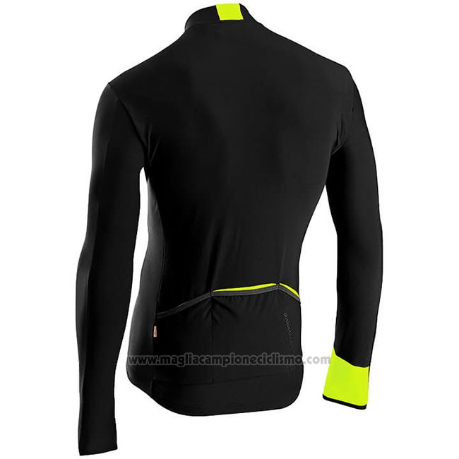 Abbigliamento Ciclismo Northwave Nero Giallo Manica Lunga e Salopette