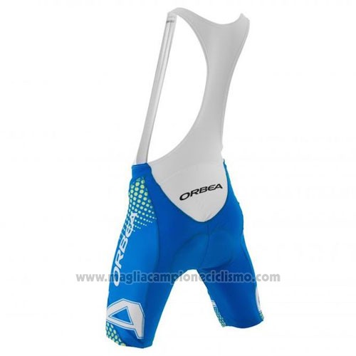 2015 Abbigliamento Ciclismo Orbea Celeste e Nero Manica Corta e Salopette