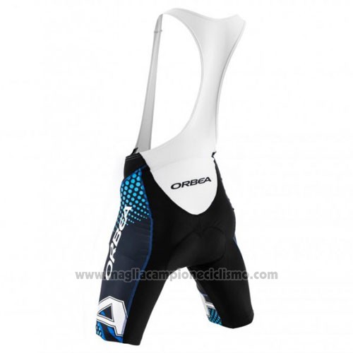 2015 Abbigliamento Ciclismo Orbea Nero e Blu Manica Corta e Salopette