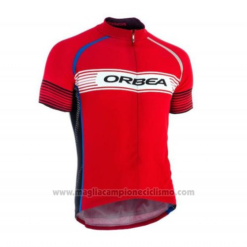 2015 Abbigliamento Ciclismo Orbea Rosso Manica Corta e Salopette