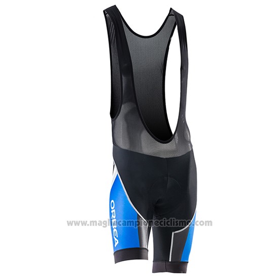 2017 Abbigliamento Ciclismo Orbea Bianco e Blu Manica Corta e Salopette