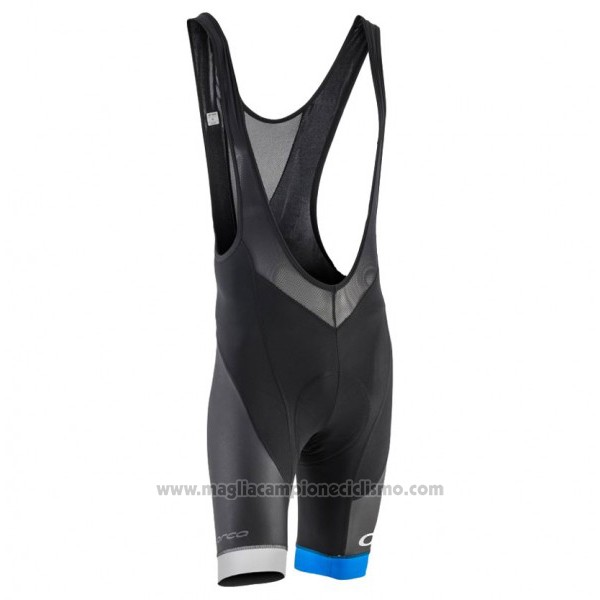2017 Abbigliamento Ciclismo Orbea Nero e Blu Manica Corta e Salopette