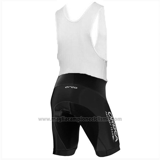 2018 Abbigliamento Ciclismo Orbea Factory Nero Verde Manica Corta e Salopette
