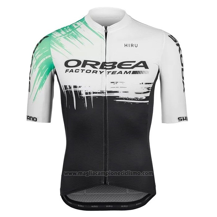 2021 Abbigliamento Ciclismo Orbea Bianco Nero Manica Corta e Salopette
