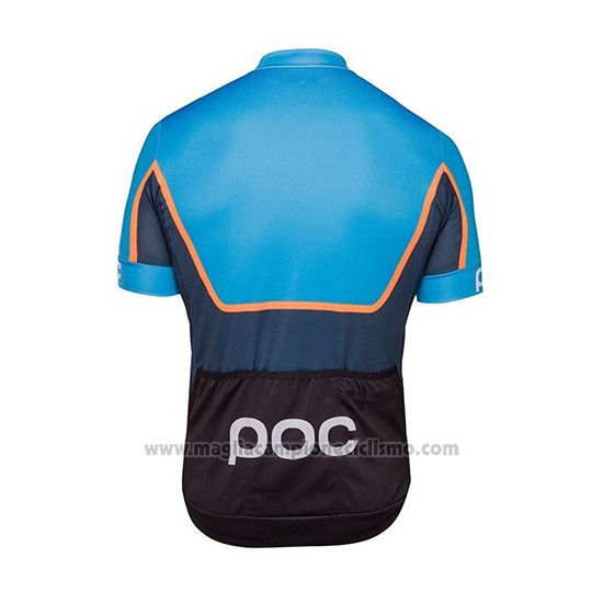 2018 Abbigliamento Ciclismo POC Essential Road Block Blu Manica Corta e Salopette