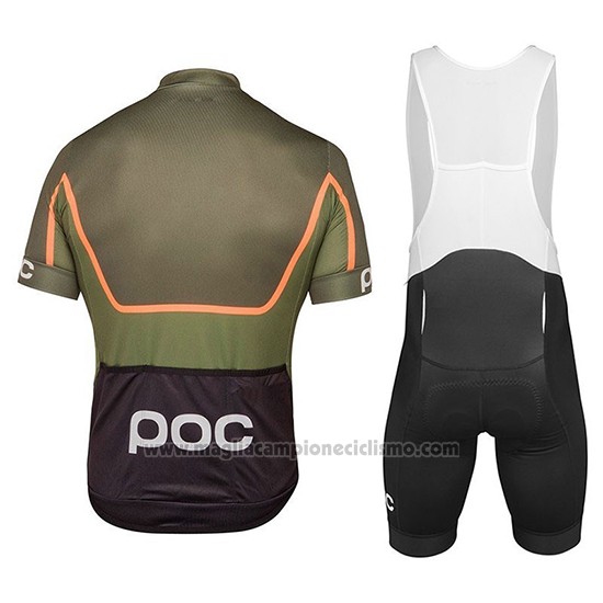 2018 Abbigliamento Ciclismo POC Essential Road Block Camuffamento Manica Corta e Salopette