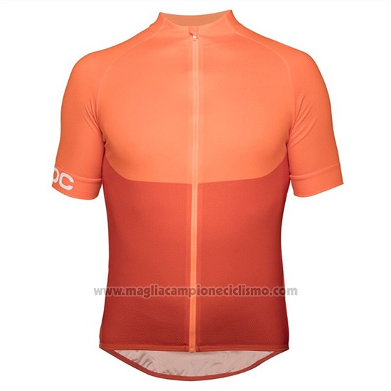2018 Abbigliamento Ciclismo POC Essential XC Arancione Manica Corta e Salopette