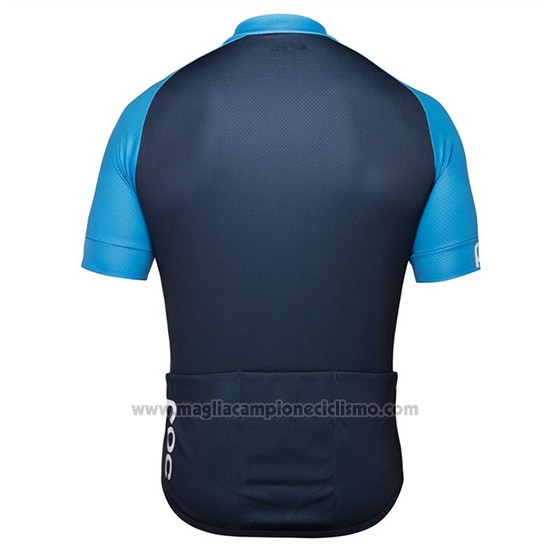 2018 Abbigliamento Ciclismo POC Essential XC Blu Manica Corta e Salopette