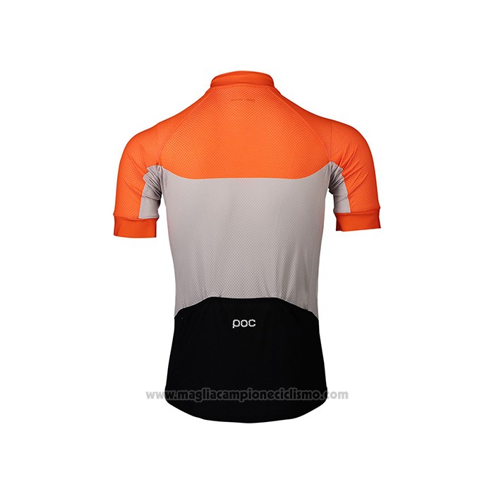 2021 Abbigliamento Ciclismo POC Arancione Manica Corta e Salopette