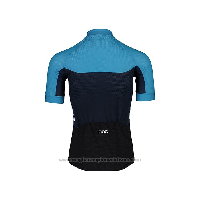 2021 Abbigliamento Ciclismo POC Blu Manica Corta e Salopette