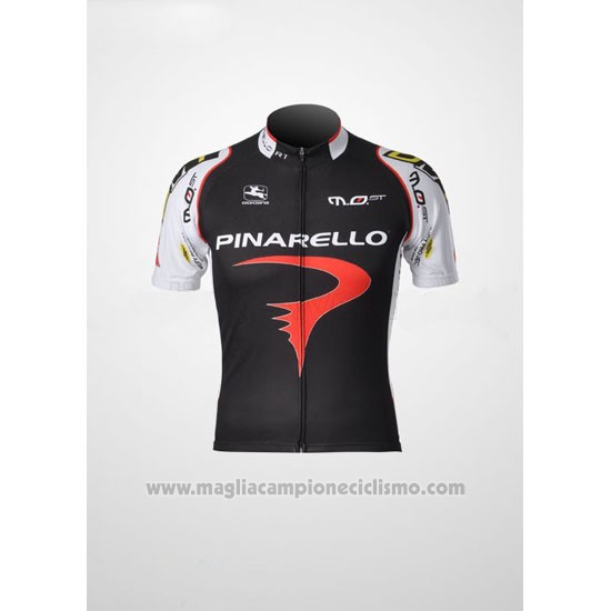 2010 Abbigliamento Ciclismo Pinarello Nero e Rosso Manica Corta e Salopette