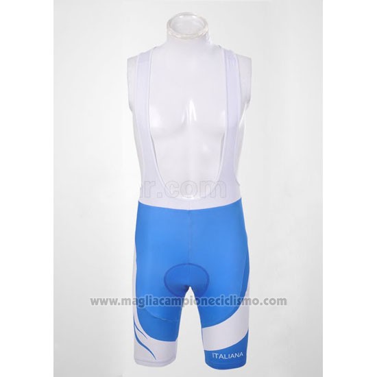 2011 Abbigliamento Ciclismo Pinarello Celeste e Bianco Manica Corta e Salopette