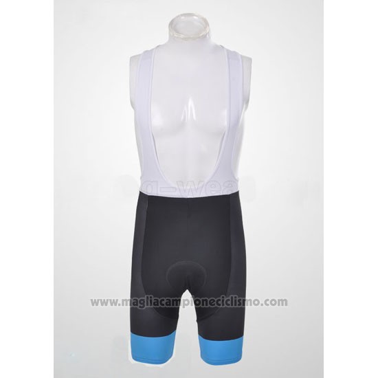 2011 Abbigliamento Ciclismo Pinarello Celeste e Nero Manica Corta e Salopette