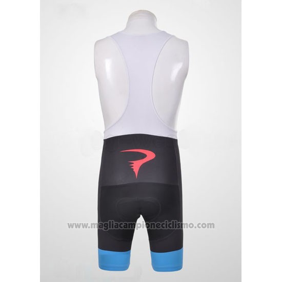 2011 Abbigliamento Ciclismo Pinarello Celeste e Nero Manica Corta e Salopette