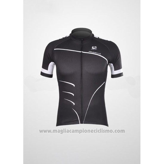 2012 Abbigliamento Ciclismo Pinarello Nero e Bianco Manica Corta e Salopette