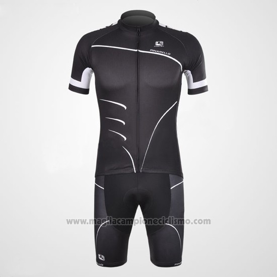 2012 Abbigliamento Ciclismo Pinarello Nero e Bianco Manica Corta e Salopette