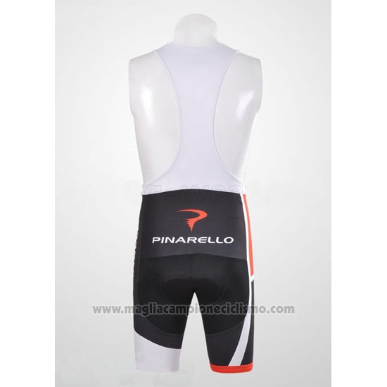 2012 Abbigliamento Ciclismo Pinarello Rosso e Bianco Manica Corta e Salopette