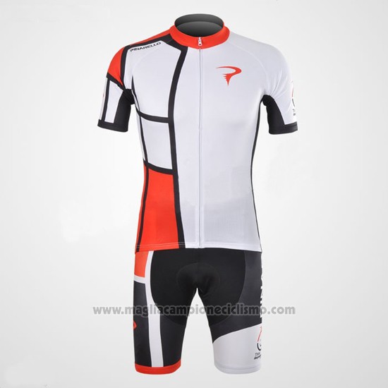 2012 Abbigliamento Ciclismo Pinarello Rosso e Bianco Manica Corta e Salopette