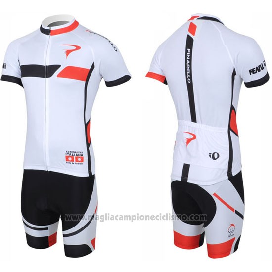 2013 Abbigliamento Ciclismo Pinarello Nero e Bianco Manica Corta e Salopette