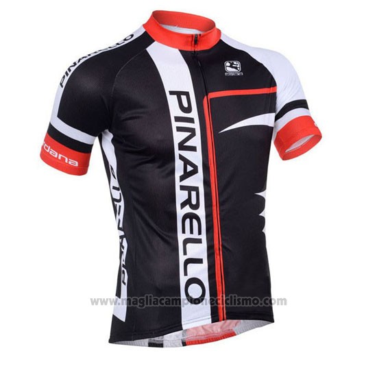 2013 Abbigliamento Ciclismo Pinarello Rosso e Nero Manica Corta e Salopette